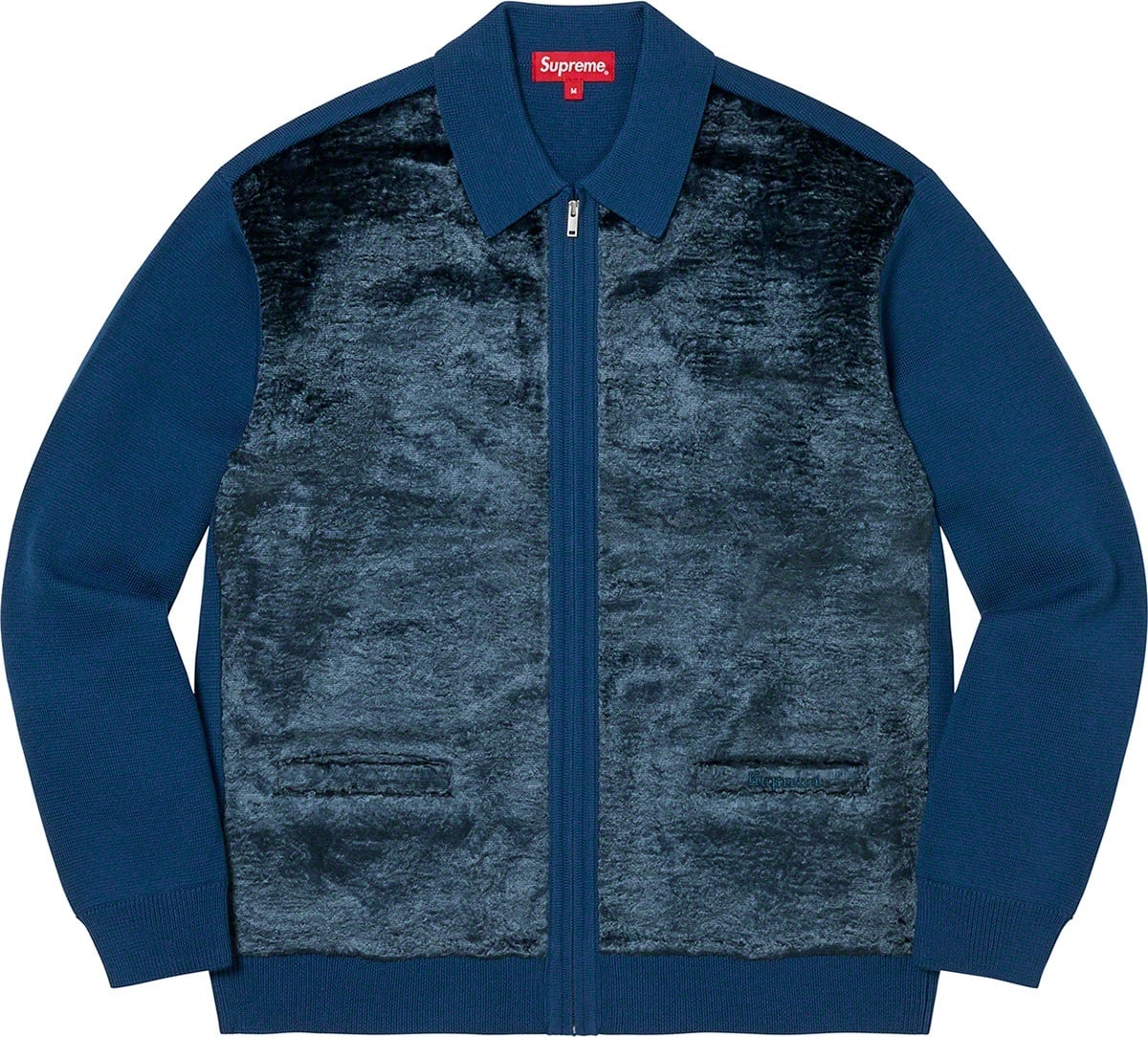 Faux Fur Zip Up Cardigan view 3